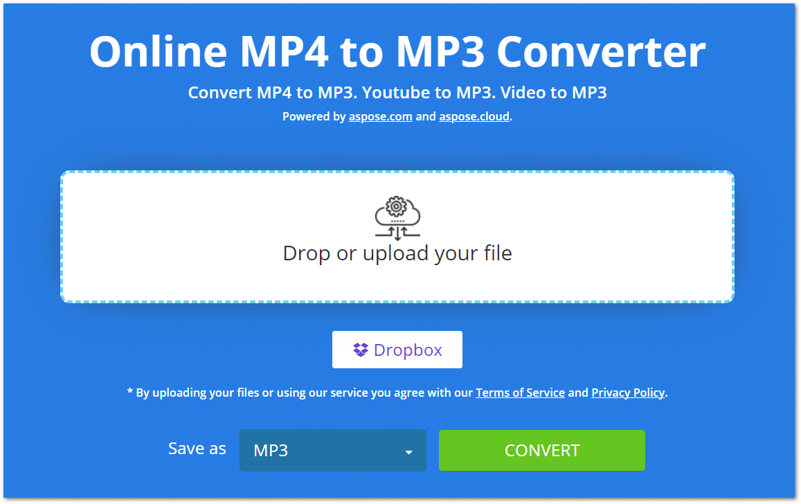 เครื่องมือแปลงไฟล์ mp4 เป็น mp3